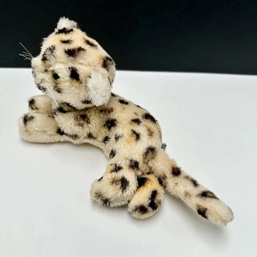 VINTAGE 1976 R. DAKIN BABY CHEETAH Plush Cub Leopard Cat Stuffed Animal RARE